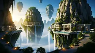 What if a Billionaire's Lair was Carved into a Floating Mountain? | An 8-Minute Cinematic Journey