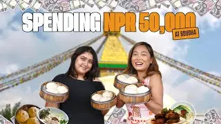 Eating Boudha: Nrs.50,000 Challenge + Sharing Meal with 100 Kids!