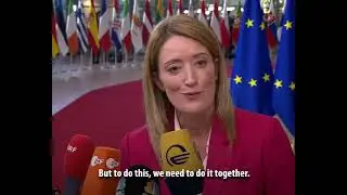 Metsola calls for forceful response to energy crisis, inflation, war in Ukraine