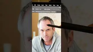 How to Fix a Receding Hairline in Photoshop #Shorts