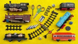 Unboxing Dan Merakit Mainan Kereta Api Uap, Kereta Uap Express, Classic Train, Kereta Api Rail King