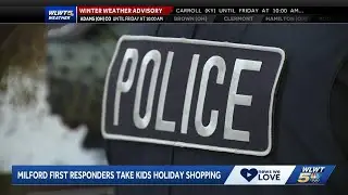 Milford police officers join children for &lsquo;Shop with a Hero&rsquo; program