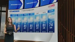 South Florida to see warm, mainly dry conditions Tuesday afternoon