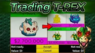 What People TRADE For T-REX? Trading T-Rex In Bloxfruits! *UPDATED*