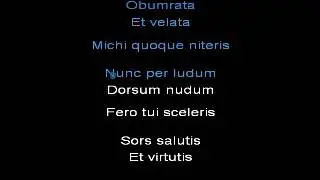 O fortuna voix 1