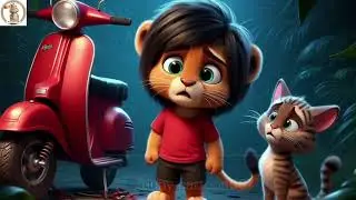 शेर और भूतिया स्कूटर 😨#वायरलcartoonvideo#sherushortvideo#cartoonstory #trending#bhutstory#cartoonsto