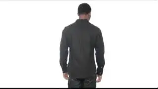 Marc Ecko Cut & Sew - Solid Poplin Military Long Sleeve Shirt  SKU : # 8139433