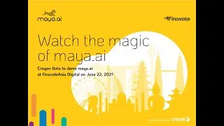 Crayon Data на конференции Finovate Asia 2021: узнайте о волшебстве maya.ai