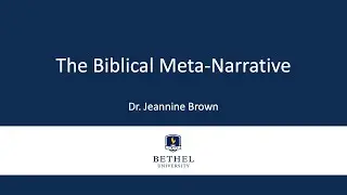 The Biblical Meta narrative