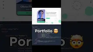 Animated portfolio website design 🤯#portfolio #reels #webdesign