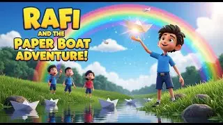 Rafi and the Paper Boat Adventure! | Funny & Heartwarming Kids Animation | Adil Creation