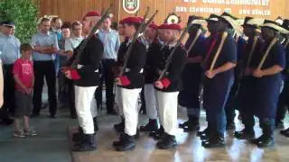 Schützenfest Schwiegershausen 2011 - Einmarsch Schützen- und Pionierzug