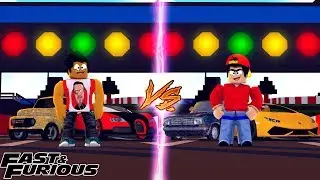 ROBLOX FAST AND THE FURIOUS NOOB VS PRO - DONUT & ROPO STREET RACE THE FASTES & SLOWEST CARS EVER!!