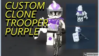Custom purple clone trooper