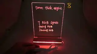TDL-W2A RGB Lights Acrylic LED Base