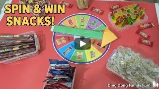 Spin & Win Snacks Challenge | Ding Dong Family Fun Game Live 🍬