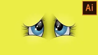 Create Vector Cartoon Eyes (Wallpaper) in Adobe Illustrator