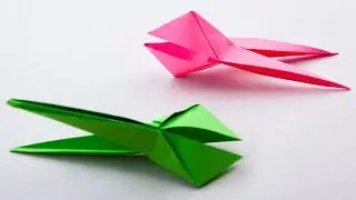 How to make Paper Pincers | Origami Paper pliers