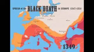BLACK PLAGUE Time lapse in Europe from 1347-1351
