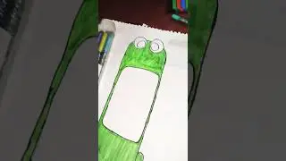Draw a frog 🐸 eat house fly