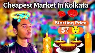 💡 Kolkata’s Cheapest Diwali Market! Chandni Chowk Lights Starting ₹5 Only | Unbelievable Deals 🔥✨