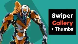 Responsive image slider + thumbnails with Swiper js | Swiper tutorial | Creative Frontend tutorial