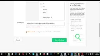 Tag list must contain at least 1 tag: How to fix tag list must contain at least 1 tag on fiverr