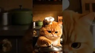 Толстый кот-шеф создал блюдо, которого никто не ожидал 😂🔥