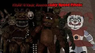 [SFM/Speed Poster] Five Nights at Freddy's Nine Year Anniversary