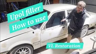 Upol filler how to use Holden VL Commodore Restoration