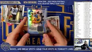 FROM EBW! 2025 Panini Prizm Football Dual Blaster Triple Tier Teams | Top Shelf Breaks | 1/7/26