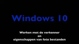Omgaan met Windows verkenner en eigenschappen van foto bestanden jpg