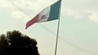 Viewing the Mexican flag in Obispado (Asta Bandera de Monterrey)