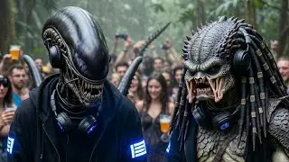 AVP:  The Jungle Hive Rave 2025 |GroovyJuvi  #musicvideo #avp #alien #predator 