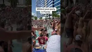 Wildest pool party in Florida!📍Hard Rock Tampa  #dj #poolparty #edm #rave #florida