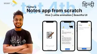 4) How to add splash screen in our Notes app ? | Hive | flutter | Lottie animation