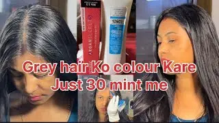 Streax Permanent hair color 😍😍ll how to cover white hair l ghar par grey hair ko kaise colour Kare
