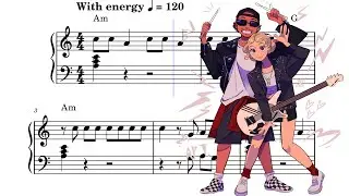APT. - ROS&Eacute; & Bruno Mars - EASY PIANO Sheet Music