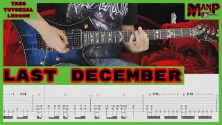 Last December || Iced Earth Cover || Guitar Tab || Tutorial || Lesson