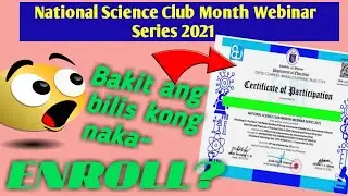 HOW TO ENROLL IN NATIONAL SCIENCE CLUB MONTH WEBINAR SERIES 2021 WITHOUT USING LMS ||EvaLEARN
