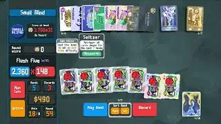 Flush Five Bloodstone Glass Idol run - Balatro