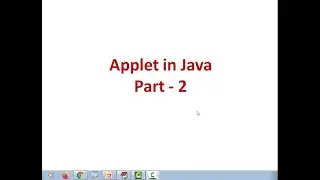 Applet Part 2