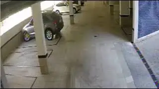 Carro despenca por quase 20 metros em garagem de condom&iacute;nio em Nova Lima