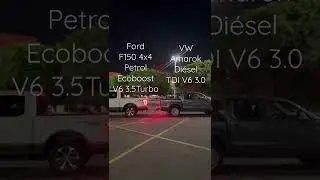 Ford F-150 4x4 V6 3.5 Turbo Vs VW Volkswagen Amarok 3.0 Turbo Diesel #short #shortvideo