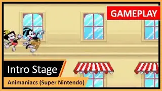 Animaniacs (SNES) &ndash; Intro Level Full Gameplay | Warner Bros. Studio Escape