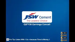 JSW Cement Q2FY26 Earnings Concall