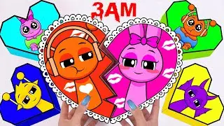 Paper DIY💖 Unboxing Incredibox COUPLE SPRUNKI Blind Box 3AM, How To Make BRAINROT Blind Box | ASMR