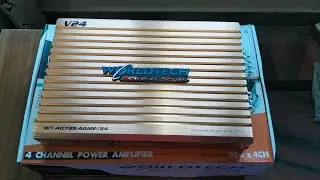 Worldtech V24 WT-4079B.4Amp/24 car amplifier #bass #sound#youtube #carmusic #basstube #amplifire