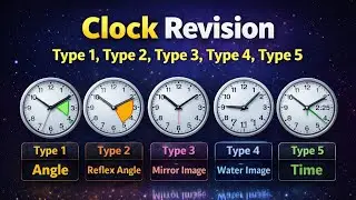 Clock Revision | Type 1&ndash;5 Complete | Angle, Reflex, Mirror, Water, Time ⏰