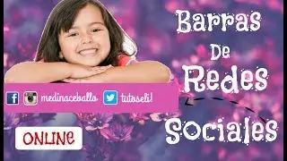 Como Hacer Barras de Redes Sociales / S&uacute;per F&aacute;cil
